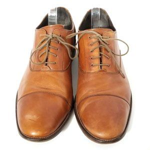 🌼COLE HAAN WILLIAMS TOE CAP OXFORD《717》sz 11.5 mens British tan leather